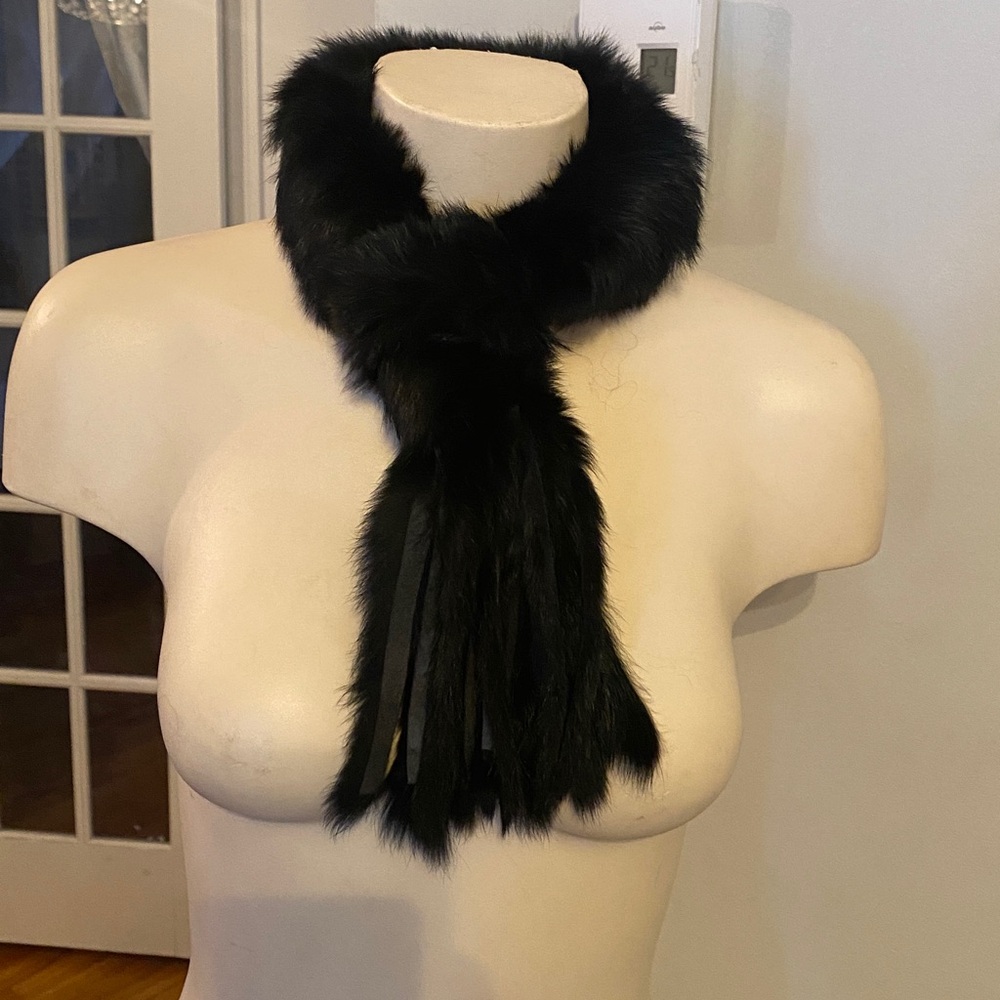 Rabbit Fur Neck Warmer scarf